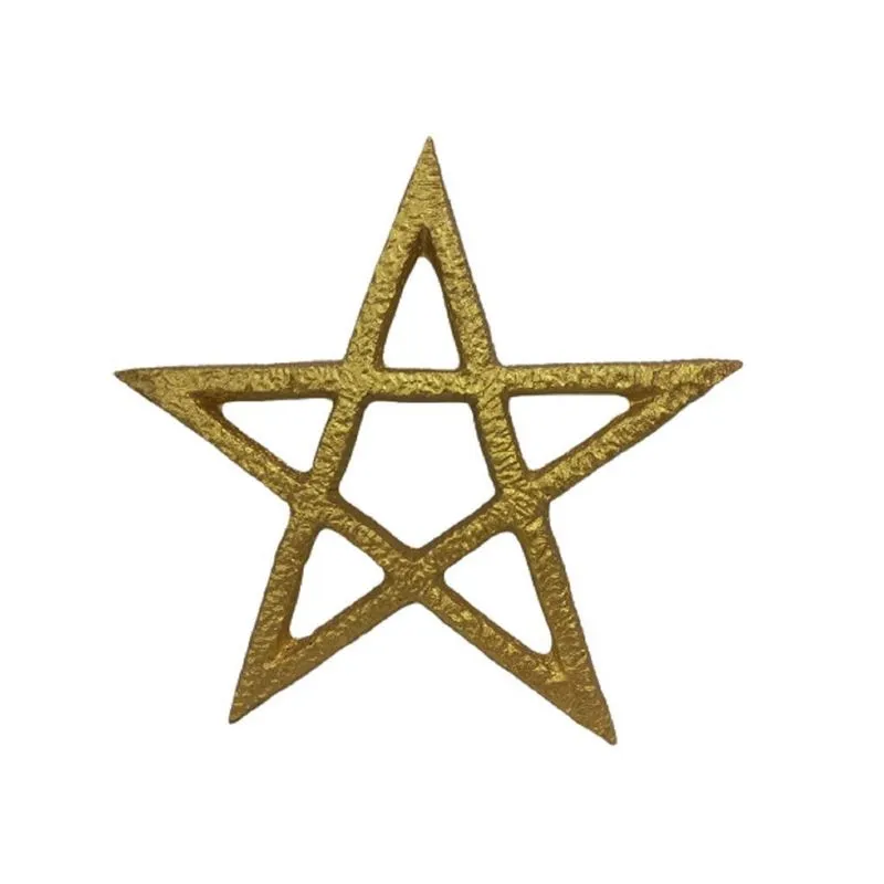 Estrela De 5 Pontas Gesso Para Enfeitar E Proteger Sua Casa