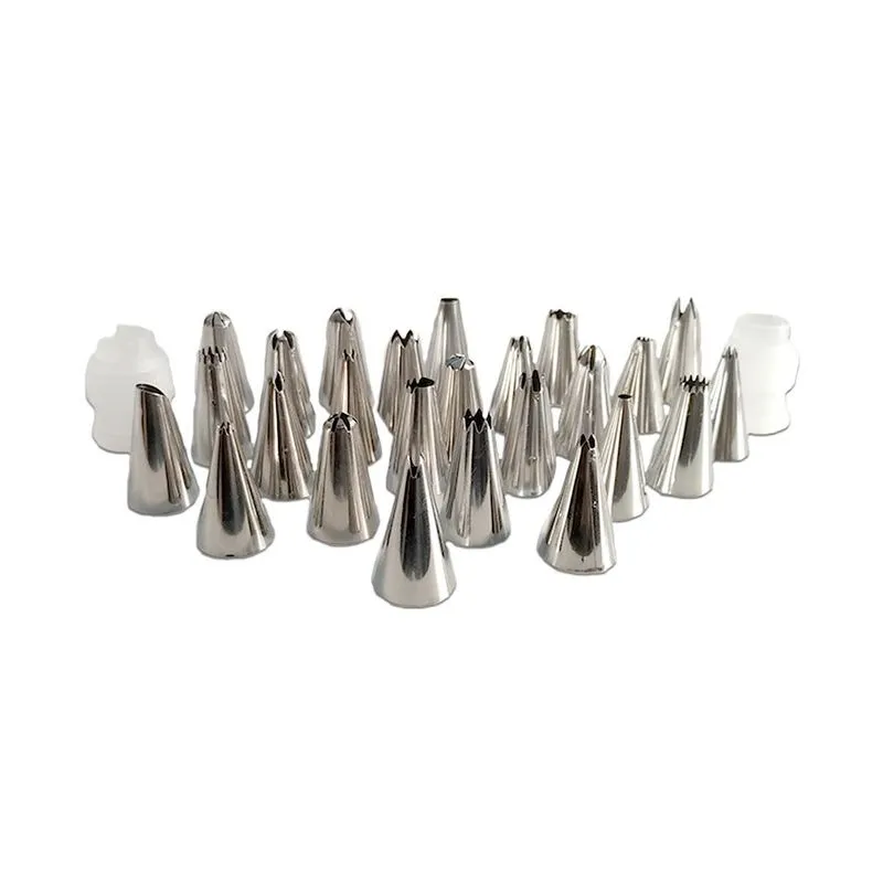 Super Jogo De Bicos Inox De Confeitaria 27 Pçs Variados