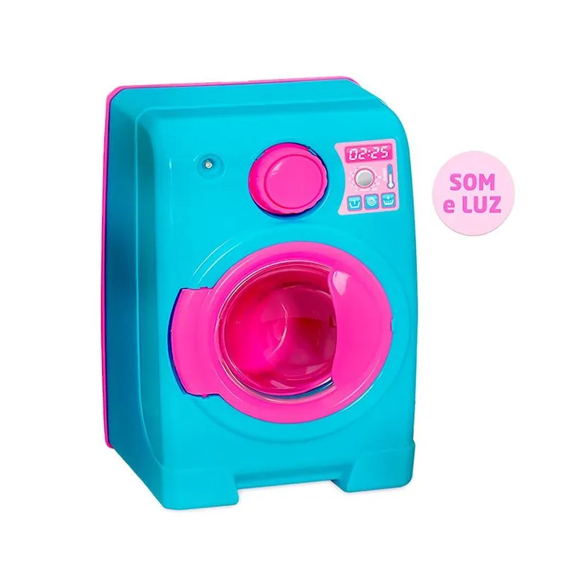 Maquina De Lavar Home Love Infantil De Brinquedo Com Sons