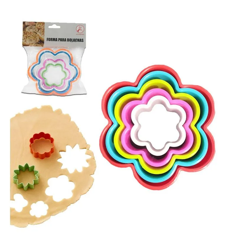 Kit Jogo De Moldar Biscoitos E Doce Confeitaria