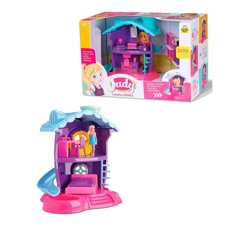 Brinquedo Casinha De Boneca Judy Home Quartinho
