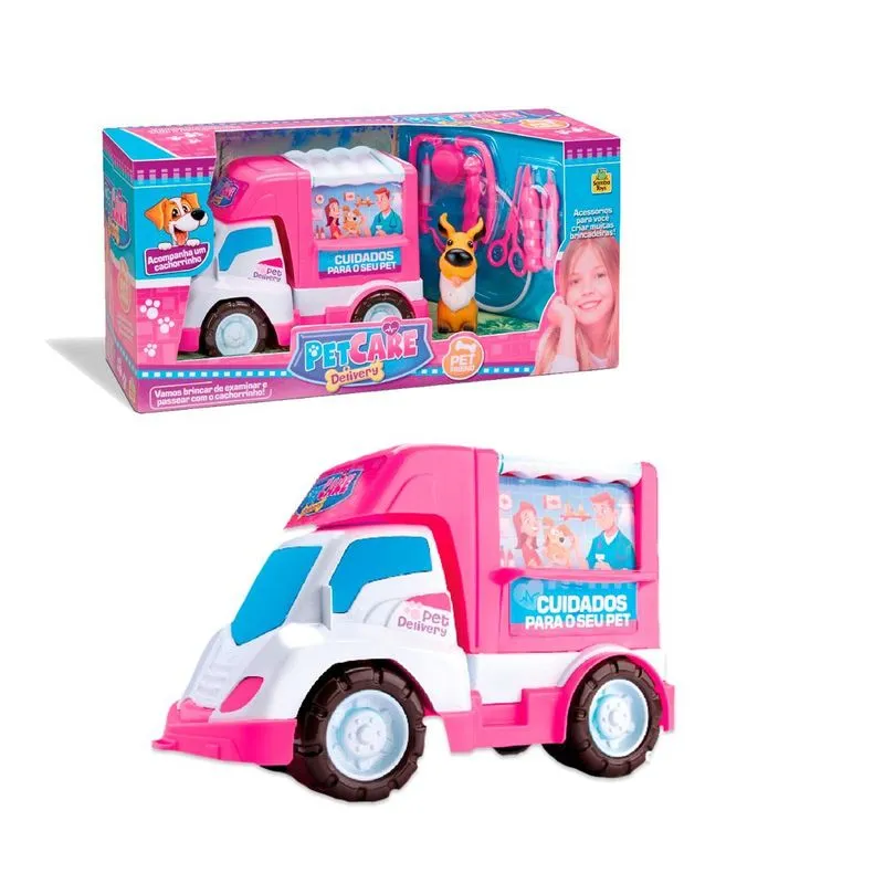 Carrinho De Brinquedo Petshop Pet Care Delivery Infantil