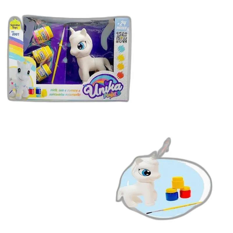 Brinquedo Unicórnio Unika De Colorir Infantil