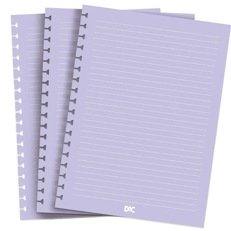 Refil Folhas Caderno Smart Universitário Lilás Dac 4049re