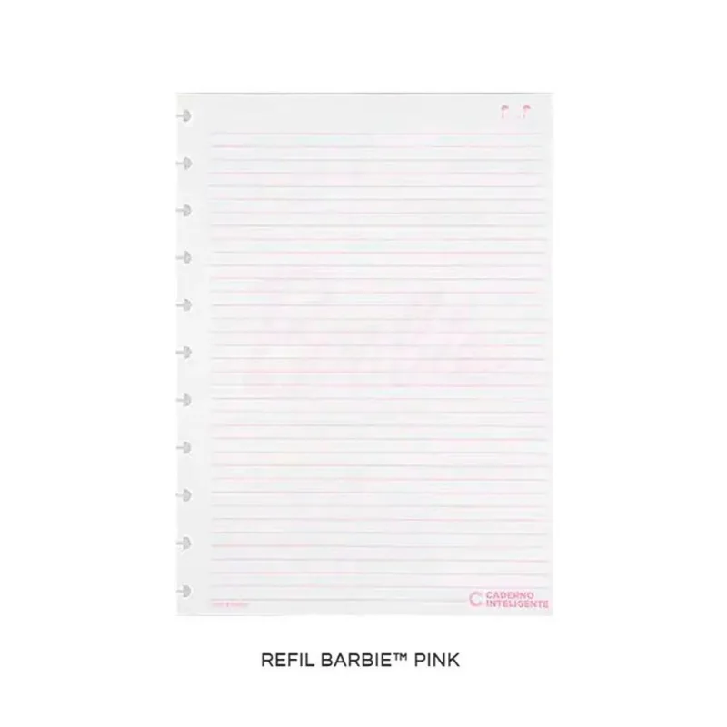 Caderno Barbie Pink Grande - Refil Pautado 50fls