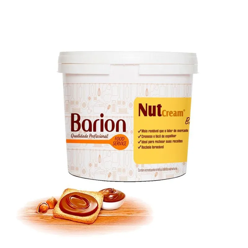 12kg Chocolate Creme De Avelã Barion Nutcream Brasil