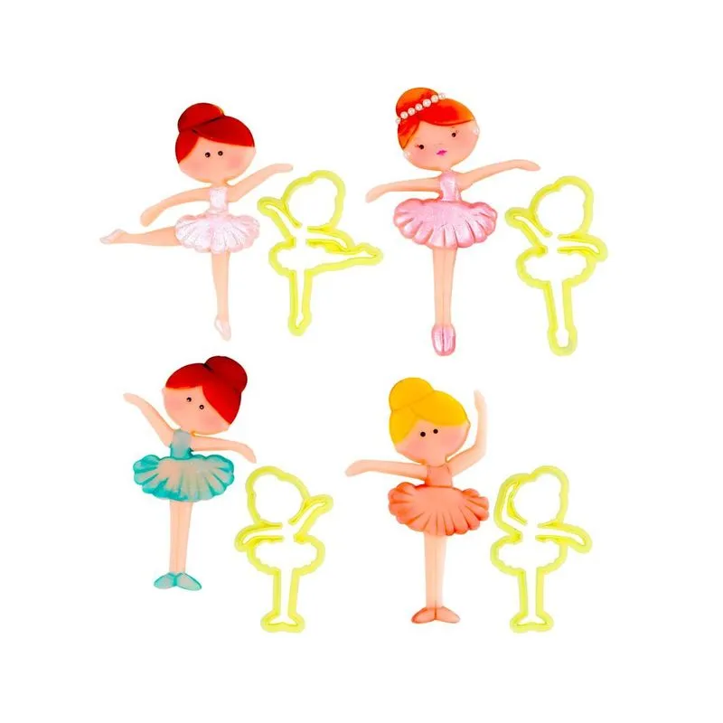 Kit Cortador Bailarina De Confeitaria Artesanal Biscuit 4pçs