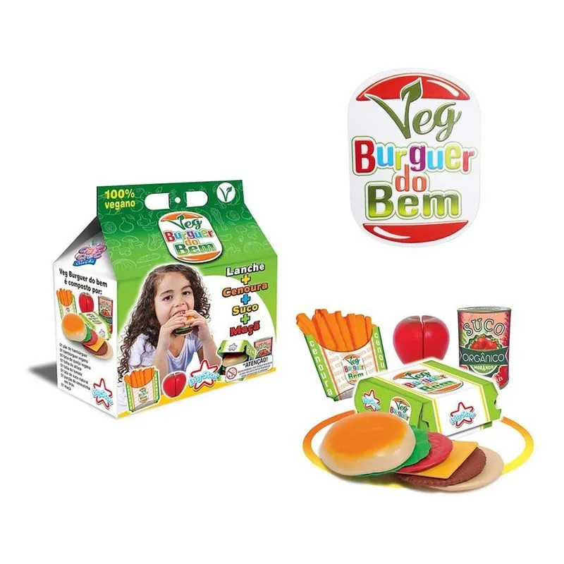 Brinquedo Burguer Do Bem Comida Vegana Infantil