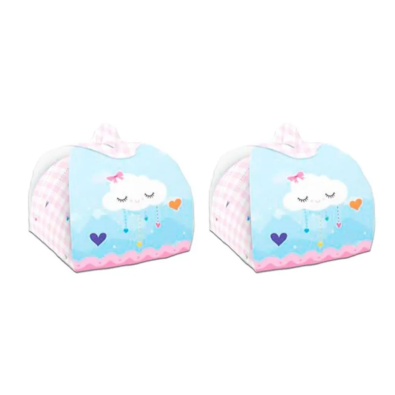 Caixas Surpresa Doces Valise Chuva De Amor Decoração 12un