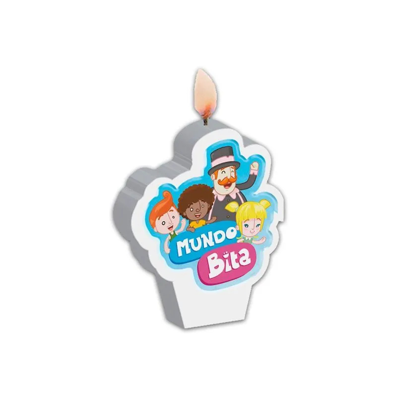 Vela De Decorativa Aniversário Mundo Bita Infantil