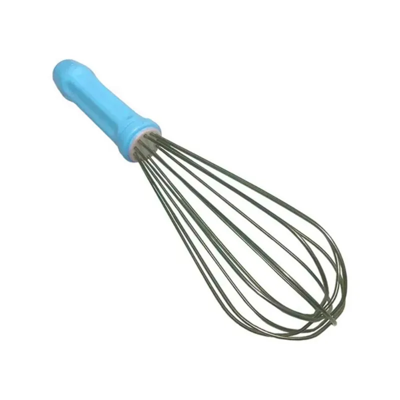 Batedor De Ovos Bolo 25cm Fouet Azul Tipo Pera Fue Cozinha