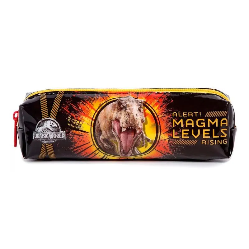 Estojo Escolar Jurassic World Soft Amarelo - Dmw