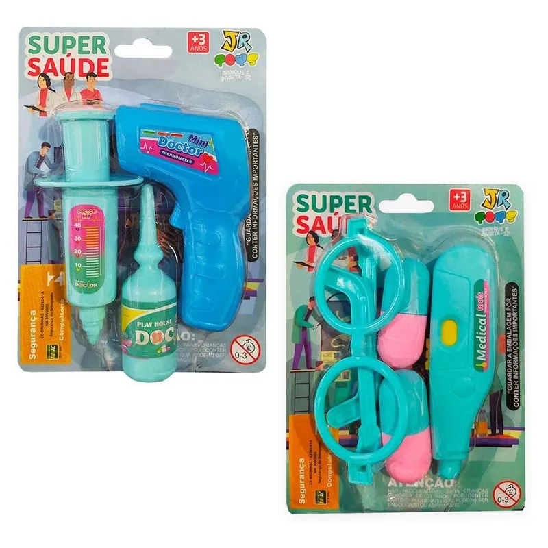 Brinquedo Super Saúde Acessórios Médicos - Jr Toys