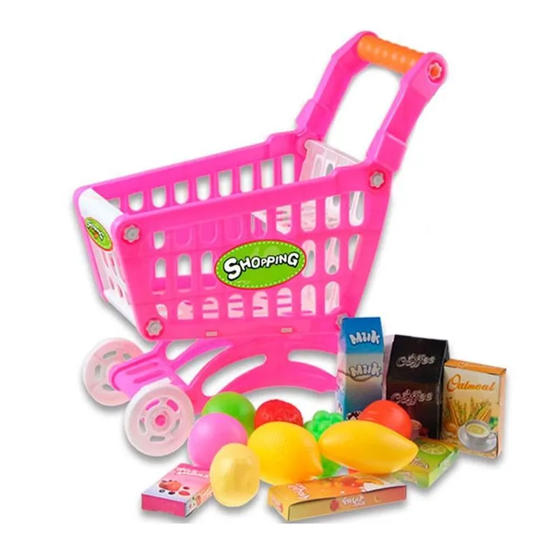 Brinquedo Mini Carrinho Super Mercado Com Acessórios