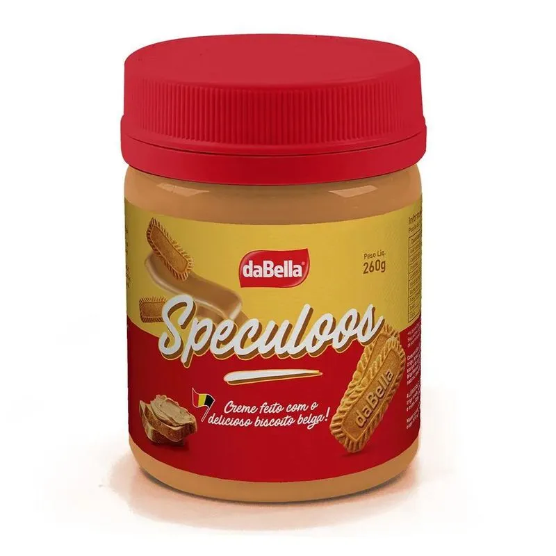 Pasta De Biscoito Belga Speculoos Dabella 260g