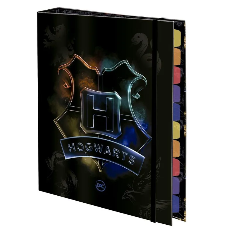 Fichário Elástico Harry Potter Colegial 48 Folhas Decorada