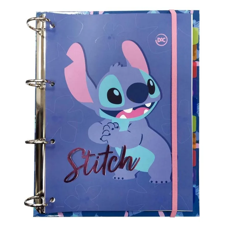 Fichário Universitário Dac Love Stitch Com 144 Folhas Jovem