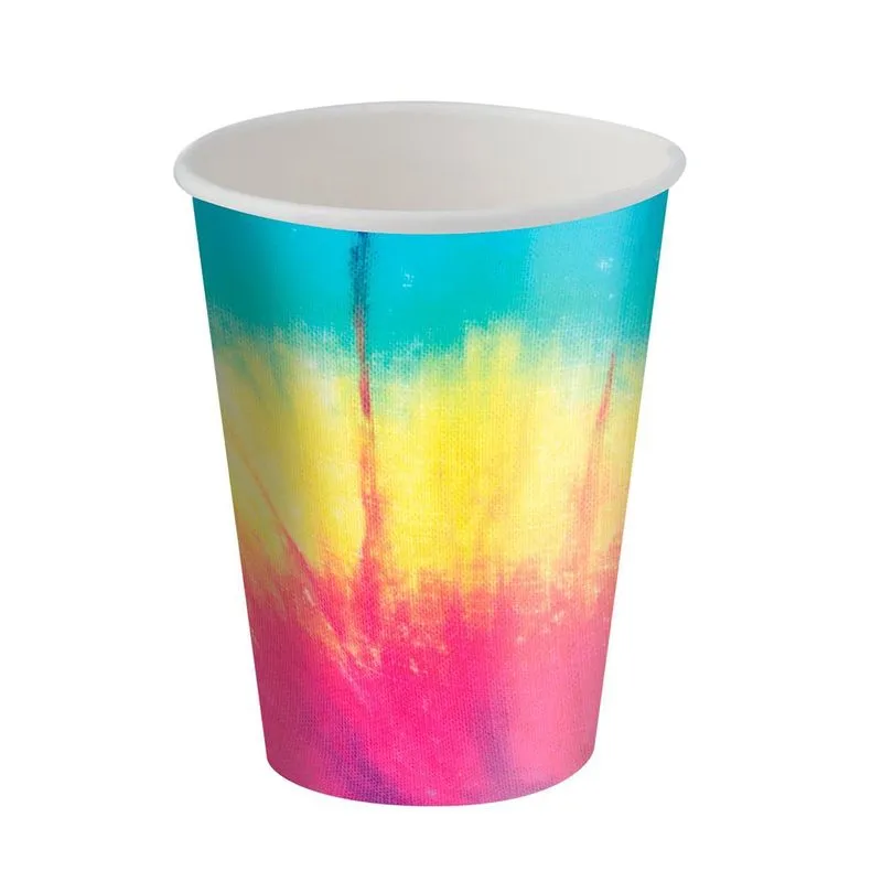 Copos Descartáveis Tie Dye 200ml 8un Festcolor