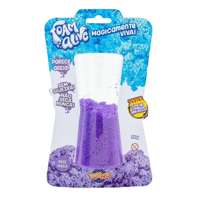 Brinquedo Massa Areia Cinética Roxo Para Modelar