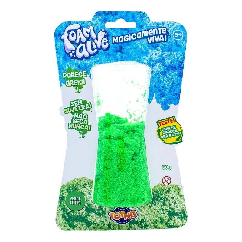 Brinquedo Massa Areia Cinética Verde Para Modelar