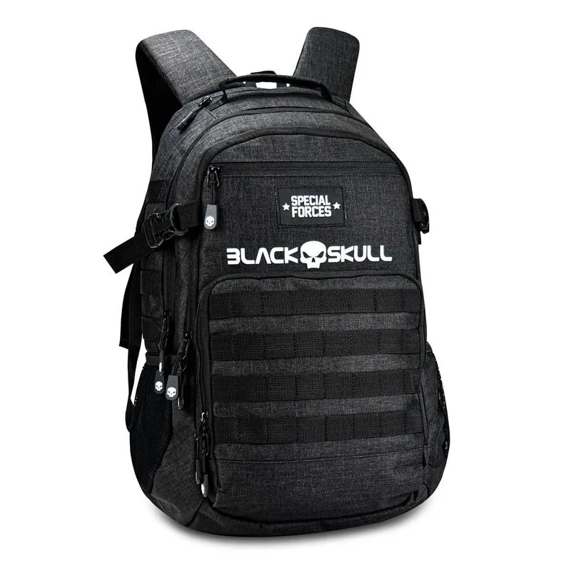 Mochila Oficial Preta Black Skull 19,5'' Clio