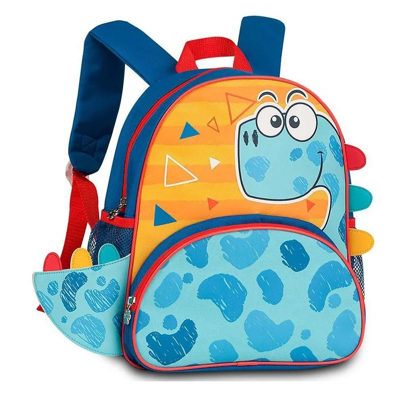 Mochila Escolar Costa Dino Azul Infantil - Clio