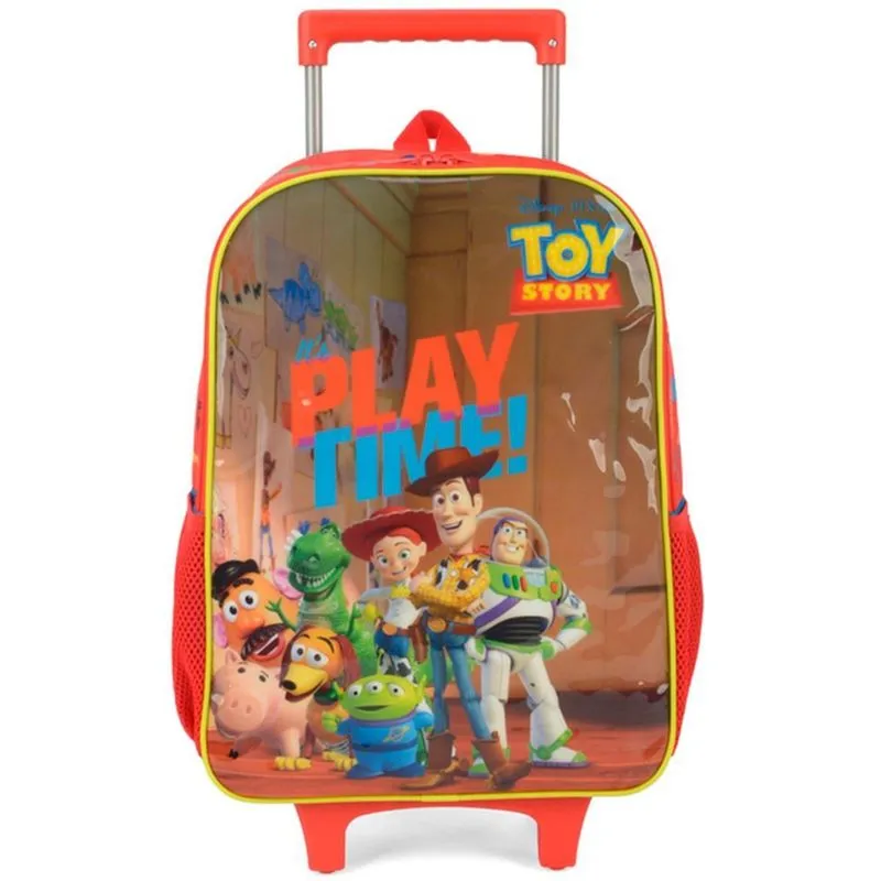 Mochila De Rodinhas Escolar Toys Story Vermelha - Luxcel