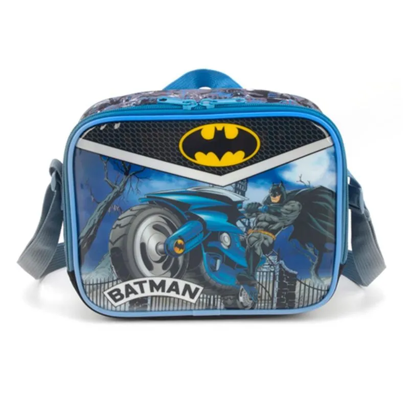 Lancheira Térmica Escolar Batman Moto Azul - Luxcel