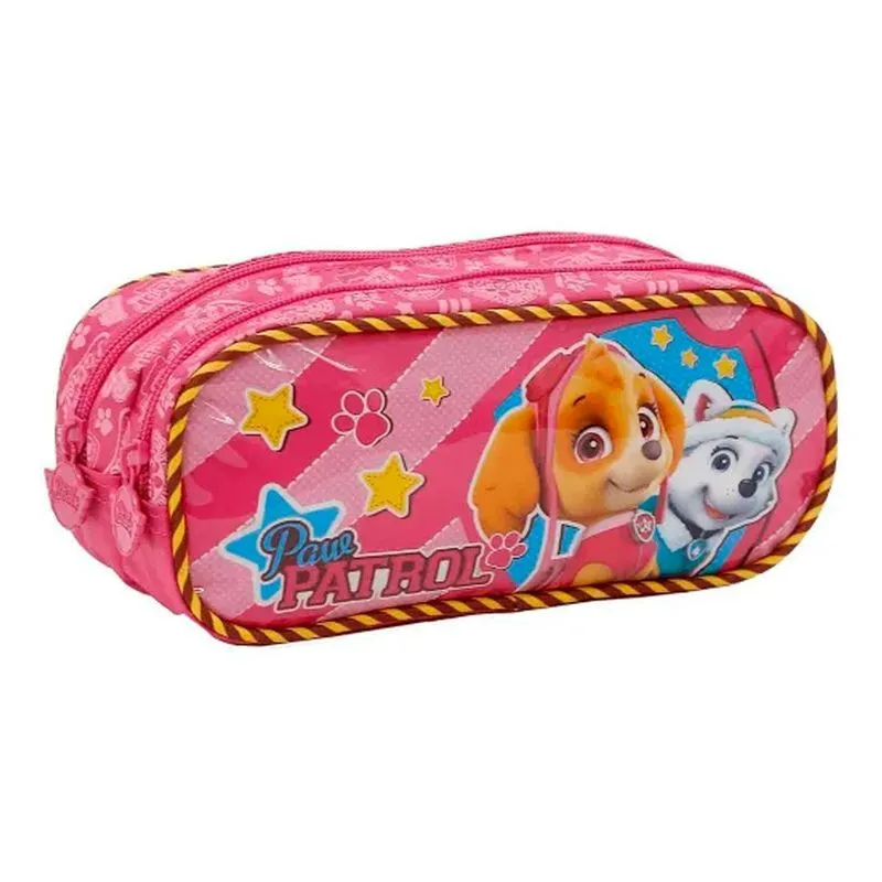 Estojo Duplo Skye Patrulha Canina Rosa - Xeryus
