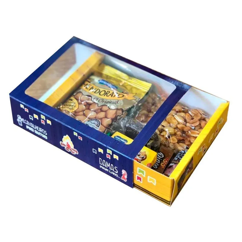 Caixa Gaveta Com Visor Damas E Cavalheiros 12 Doces C/10un