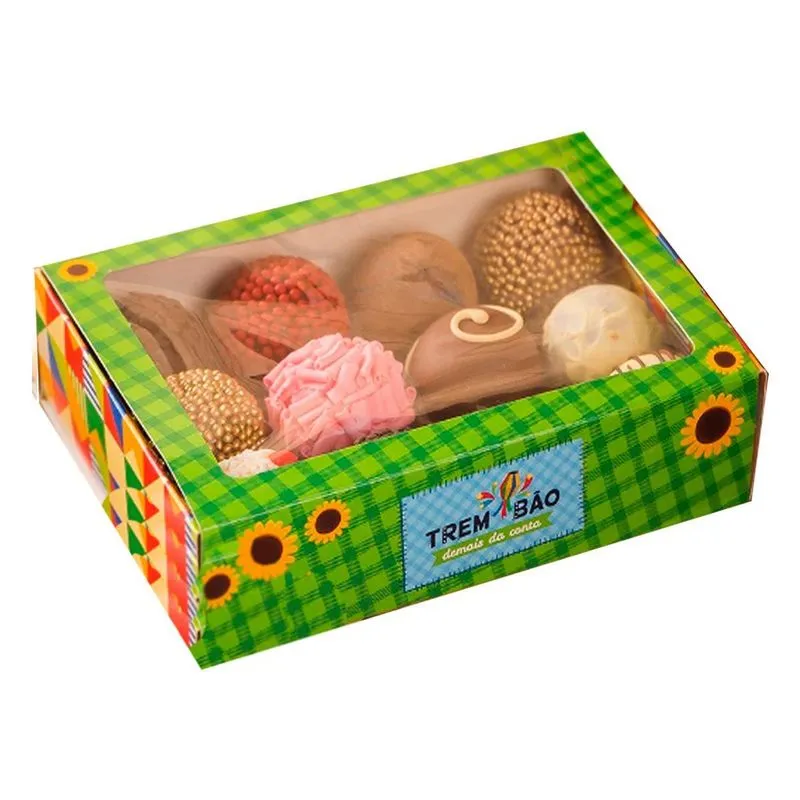 Caixa Gaveta Com Visor 12 Doces Trembão C/10un