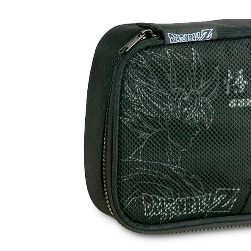 Estojo Box Escolar Grande Dragon Ball Z Goku Preto - Clio