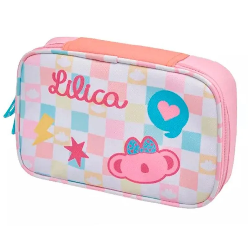 Estojo Box Lilica Ripilica Rosa - Pacífic 24x16x06cm