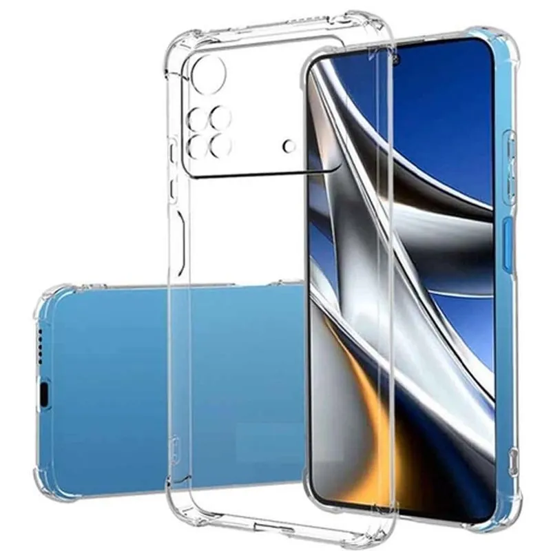 Capa Borda Premium Silicone Transparente Para Poco X4 Pro 5g