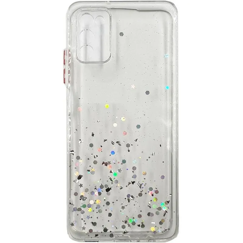 Capa Impacto Luxo Glitter Brilho Para A02s A03s A037m Branco