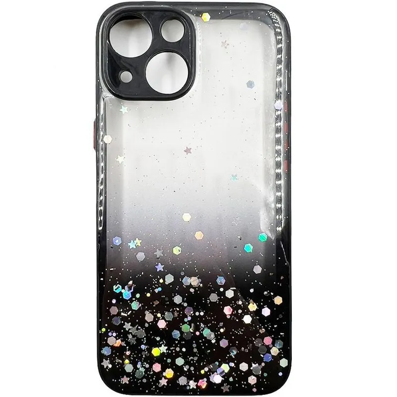 Capa Impacto Luxo Glitter Brilho Para Iphone 13 Mini Preto