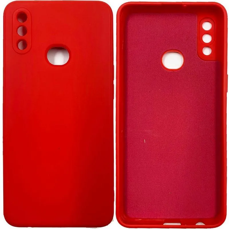 Capa Silicone Premium Case Veludo Para A10s A107m Vermelho