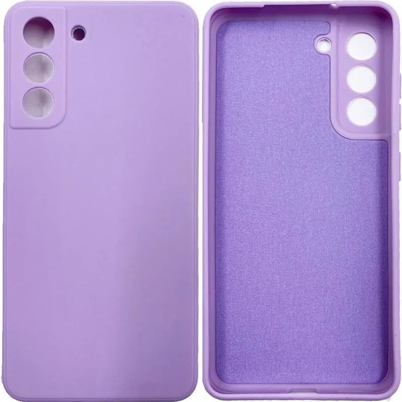 Capa Silicone Premium Case Veludo Para S21 Fe G990e Lilas
