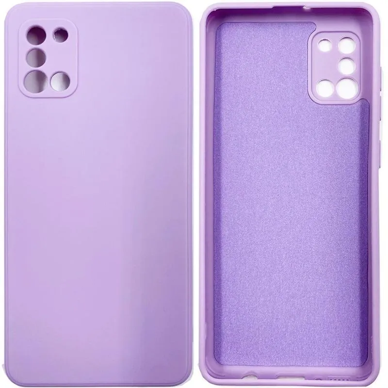 Capa Silicone Premium Case Veludo Para A31 A315g Lilas