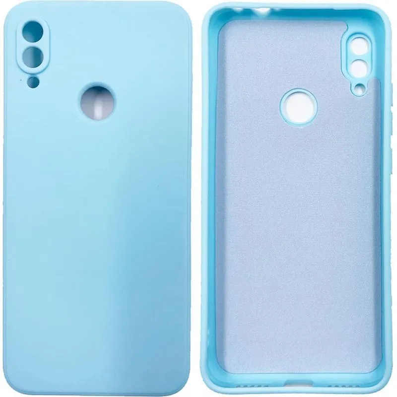 Capa Silicone Premium Case Veludo Para Redmi Note 7 Azul
