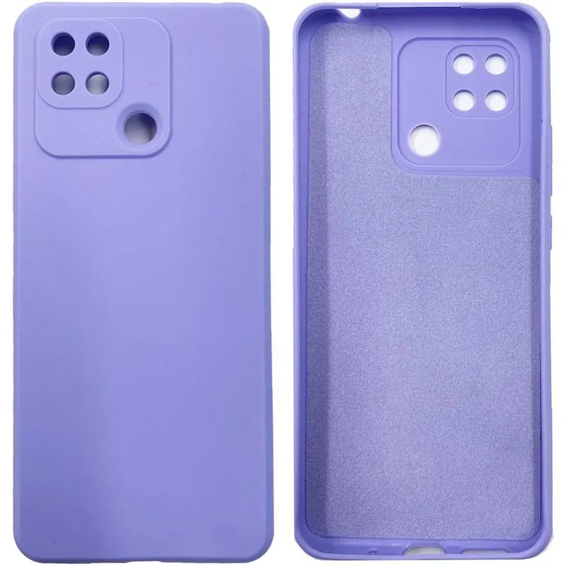 Capa Silicone Premium Case Veludo Para Redmi 10a Lilas