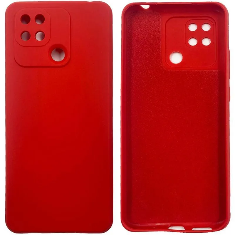Capa Silicone Premium Case Veludo Para Redmi 10c Vermelho