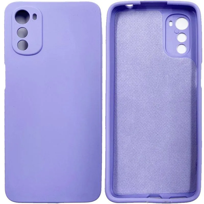 Capa Silicone Premium Case Veludo Para E32 Xt2227 Lilas