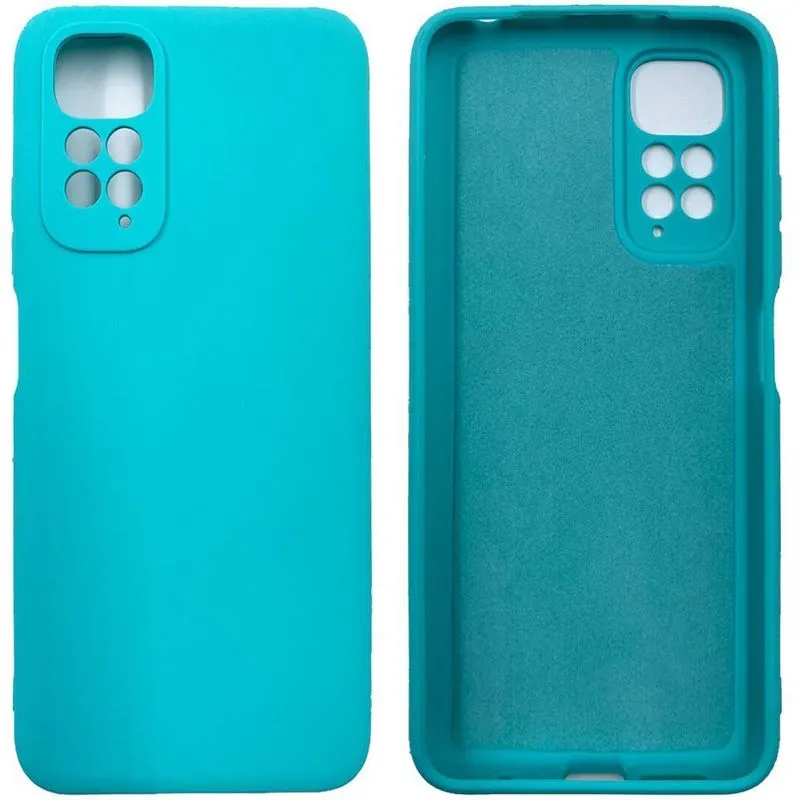 Capa Silicone Case Veludo Redmi Note 11 11sga Verde Água