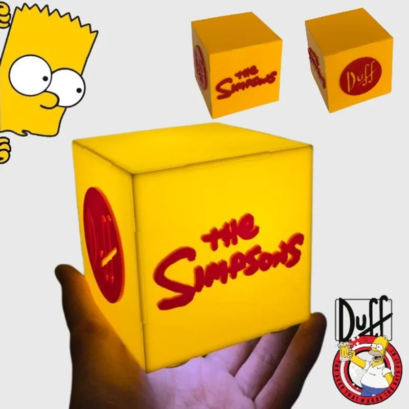 Luminária The Simpsons de Mesa ou Cabeceira Presente Luminaria Duff Beer