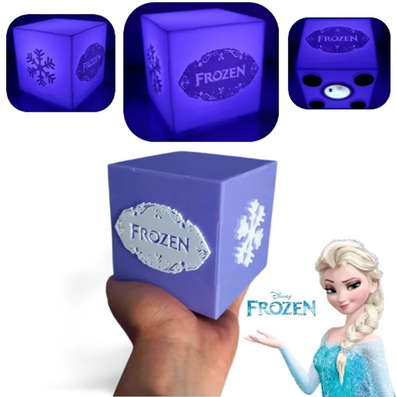 Luminária Frozen de Mesa ou Cabeceira Presente Menina Luminaria