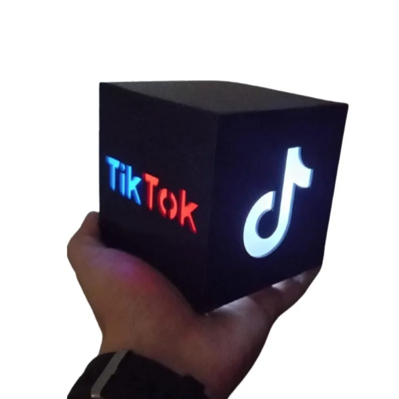 Luminária de Mesa TikTok Presente Luminaria Tiktok Criativo