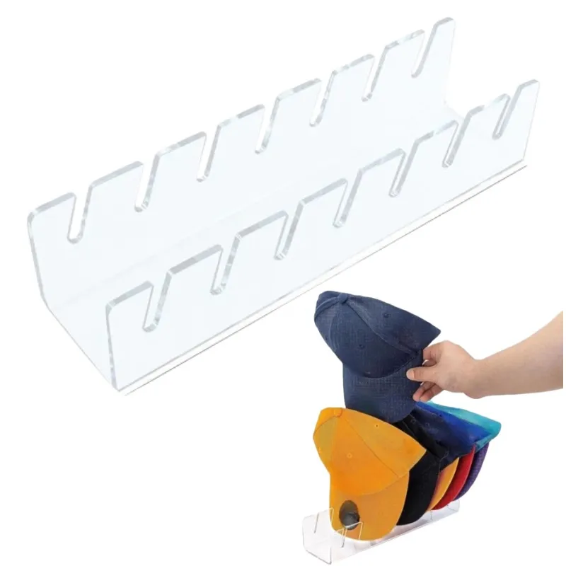 Suporte Organizador de Bonés em Acrilico até 7 Bones - 2 Cor