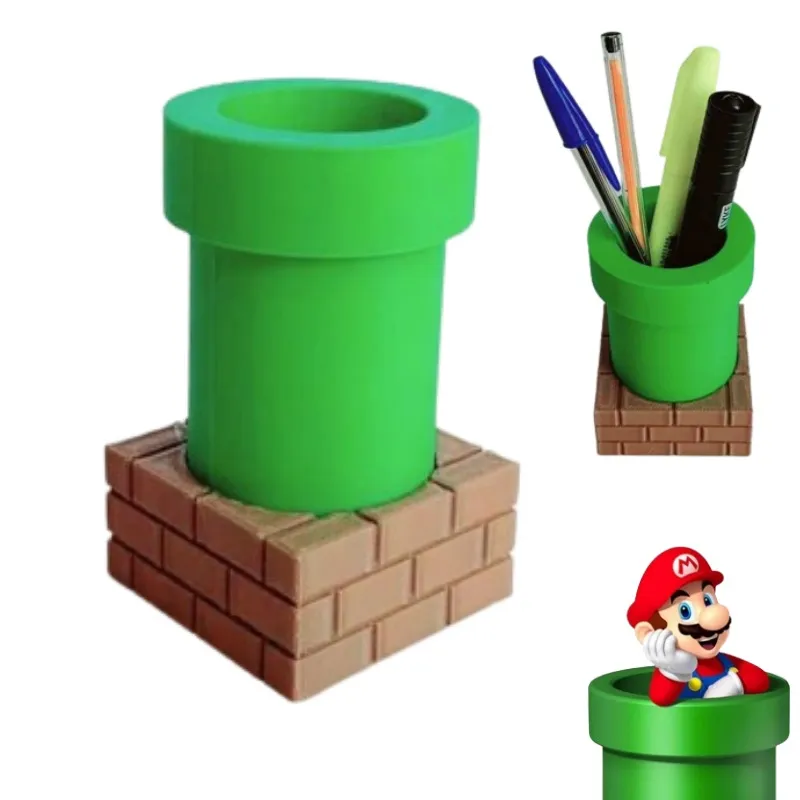 Porta Caneta Cano Super Mario Presente Gamer Mesa Escritorio