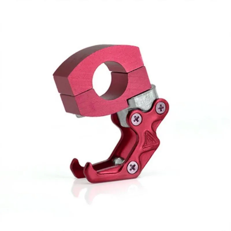 Gancho Guidão Transporte Facil Moto Bike Alumínio Vermelho